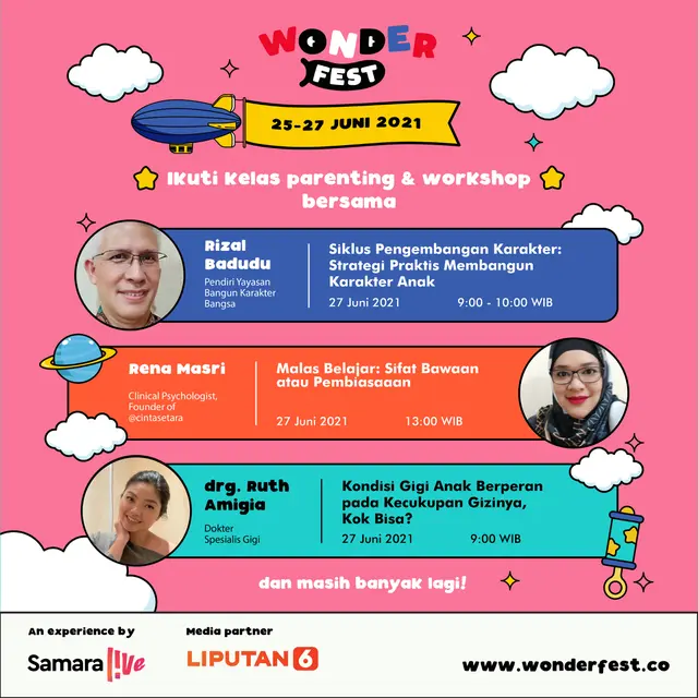 Beragam Acara Seru soal Anak dan Keluarga Bakal Hadir di Wonderfest 2021
