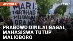 Prabowo-Gibran Dinilai Gagal, Mahasiswa Blokade Malioboro
