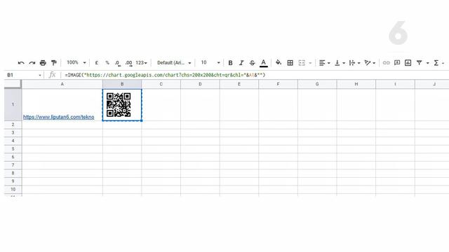 Membuat QR Code di Google Sheets
