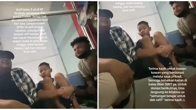 Momen Bocah Pemulung Belajar di Jalan Ini Bikin Haru, Sempatkan Belajar ketika Cari Nafkah