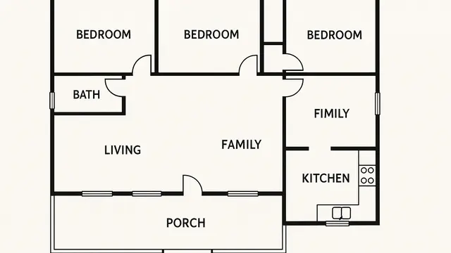 Desain Rumah Sederhana 3 Kamar Tidur Minimalis Cantik untuk Hunian di Kampung