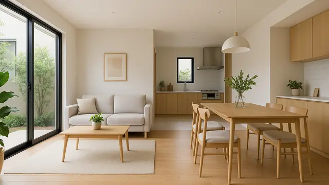 Inspirasi Desain Rumah Minimalis 1 Lantai Tanpa Sekat Cocok untuk Lahan Sempit/Ilustrasi gambar oleh AI