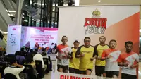 Sejumlah atlet difabel bakal ikut berpartisipasi pada ajang Bhayangkara Run 2017, Rabu (12/7/2017). (Bola.com/Andhika Putra).