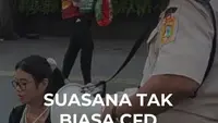 SUASANA TAK BIASA CFD  JAKARTA DI TENGAH  ERUPSI ANAK KRAKATAU