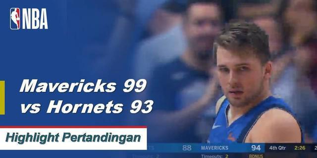 Cuplikan Pertandingan NBA : Mavericks 99 vs Hornets 93