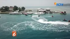 Timnas jetski menggelar latihan persiapan Asian Games di Kepulauan Seribu.