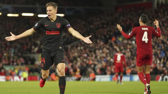 Taklukkan Liverpool di Anfield, Atletico Lolos ke Perempat Final