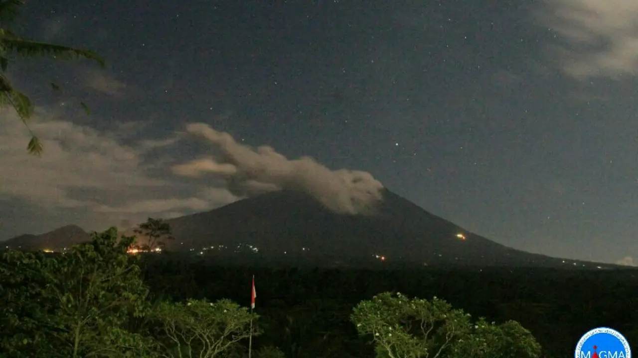 Gunung Agung Meletus lagi