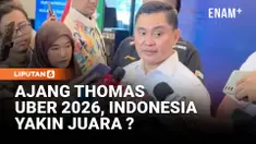PBSI resmi melepas tim Indonesia untuk Piala Thomas dan Uber 2026 di Pelatnas Cipayung. Indonesia ditargetkan mencapai final di Piala Thomas dan semifinal di Piala Uber.