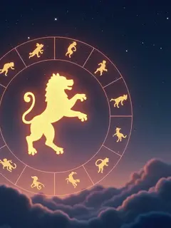 logo ramalan zodiak leo (sumber: AI generated)