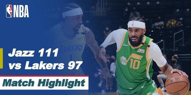 VIDEO: Highlights NBA, LA Lakers Tunduk dari Utah Jazz 97-111