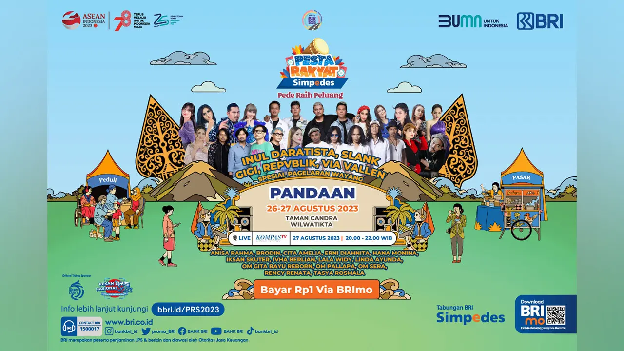 Kemeriahan Pesta Rakyat Simpedes 2023 di Pandaan, Dari Pesta Seni hingga Edukasi Keuangan