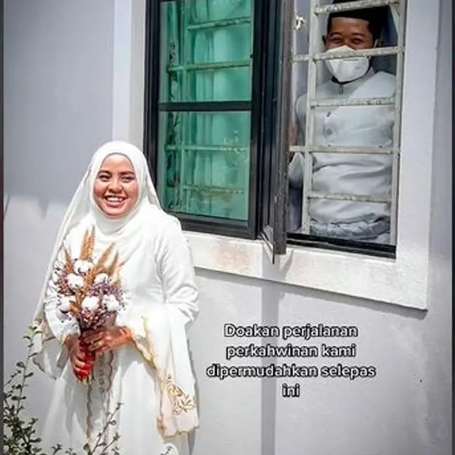 Positif Covid-19 Jelang Pernikahan, Pengantin Pria Menikah Sambil Jalani Karantina