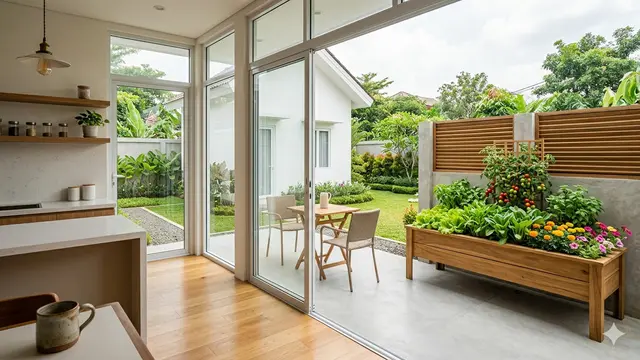 Inspirasi Rumah 1 Lantai Kecil yang Dukung Ketahanan Pangan Keluarga. Gemini