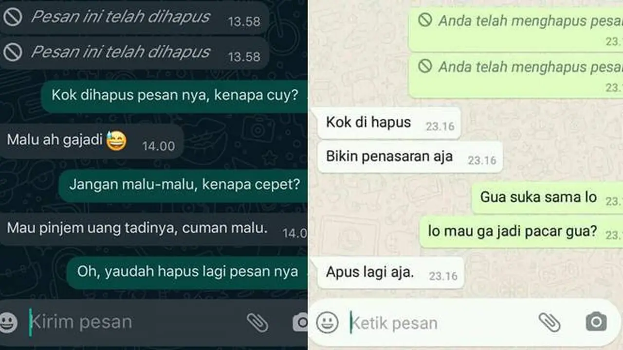 5 Chat Dihapus Ini Bikin Penasaran, Ujungnya Malah Bikin Kesal