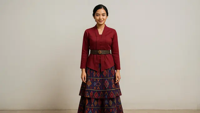 Kebaya Dress Panjang A-Line  (Foto: ChatGPT)