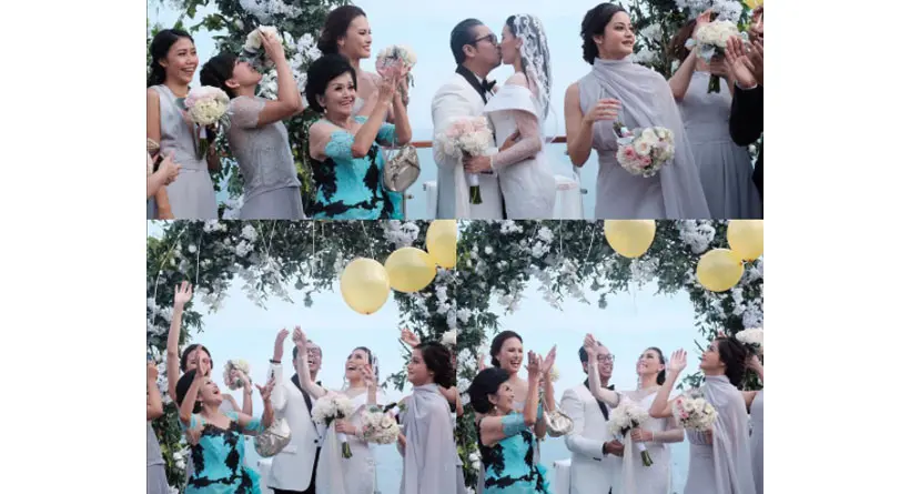 Pernikahan Sammy Simorangkir dan Viviane Tjeuw (Instagram Buba Halfian)