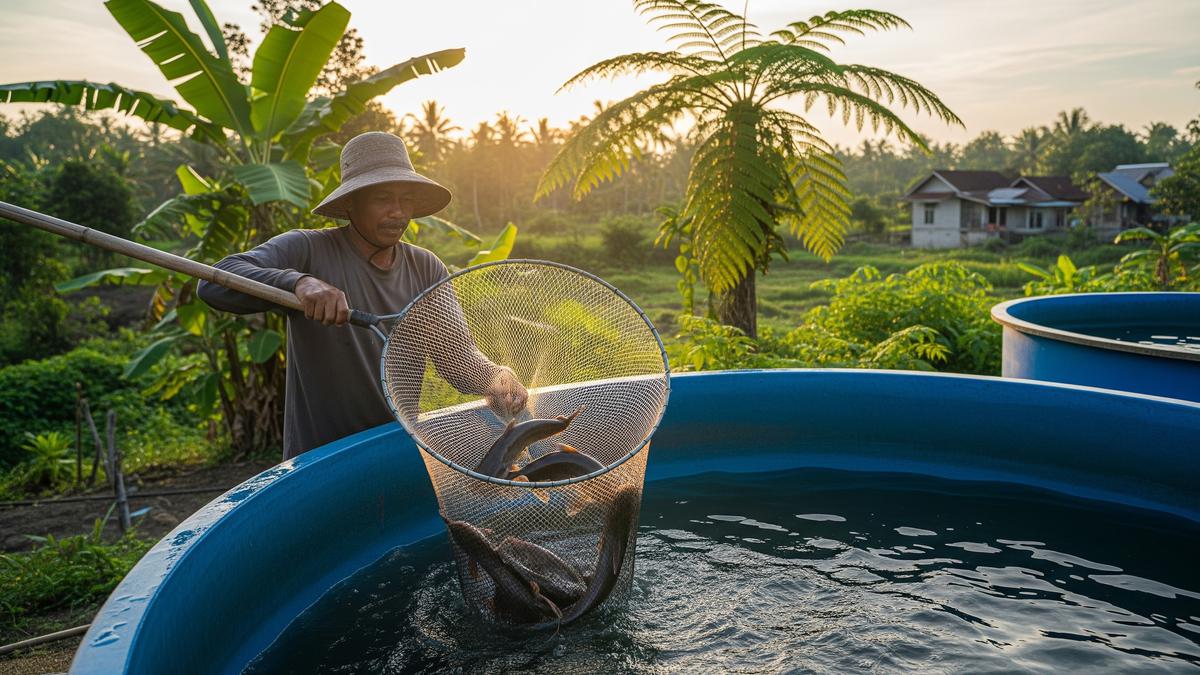 Cara Budidaya Lele di Bak Fiber yang Praktis, Mudah Dikelola, dan Panen Melimpah