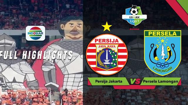 Persija Jakarta menang telak atas tamunya Persela Lamongan dalam lanjutan Gojek Liga 1 2018 bersama Bukalapak di Stadion Utama Gelora Bung Karno, Selasa (20/11/2018)