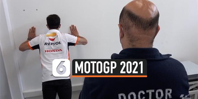 VIDEO: Momen Marc Marquez Jalani Tes Medis MotoGP Portugal