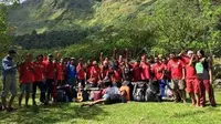 Kelompok pendukung PSM, The Maczman, mengadakan family gathering jelang Liga 1 2018. (Bola.com/Abdi Satria)