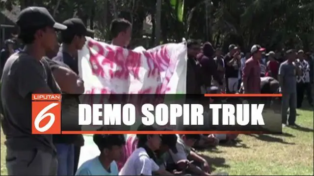 Tak Terima Disebut Ilegal, Ratusan Penambang dan Sopir Truk Demo di Kulon Progo