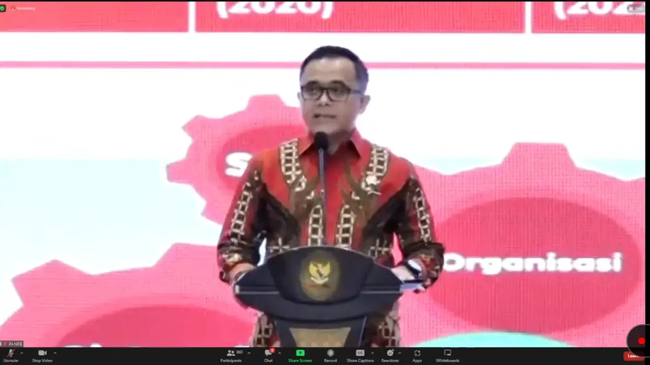 Menteri Pendayagunaan Aparatur Negara dan Reformasi Birokrasi (PANRB) Abdullah Azwar Anas
