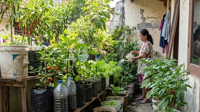 Model Kebun Sayur Rumah Urban Farming