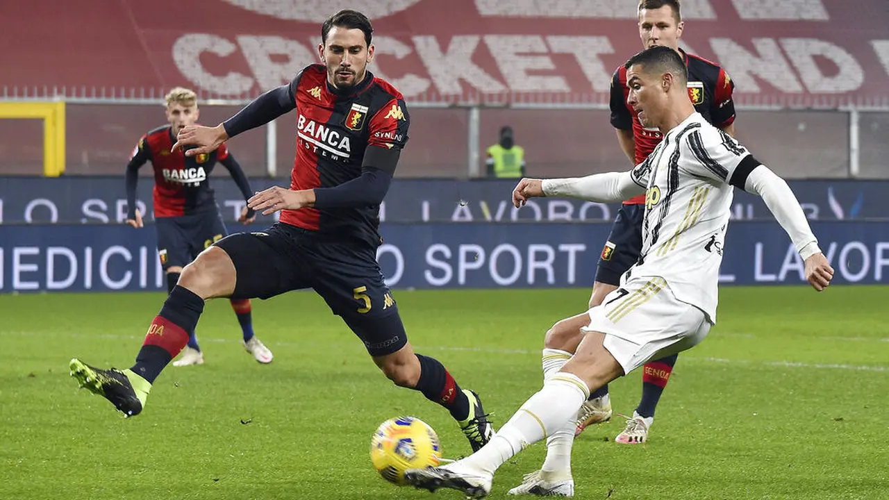 FOTO: Cristiano Ronaldo Borong Dua Gol, Juventus Masih Terlalu Tangguh Bagi Genoa