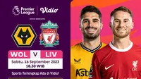 Link Live Streaming Wolves Vs Liverpool di Vidio, 16 September 2023. (Sumber: dok. vidio.com)