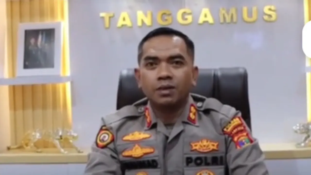 Kapolres Tanggamus, AKBP Rahmad Sujatmiko (Tangkapan layar video media sosial).