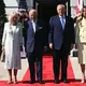 Intip gaya formal Melania Trump sambut Kerajaan Inggris di Gedung Putih (Photo by SAUL LOEB / AFP)