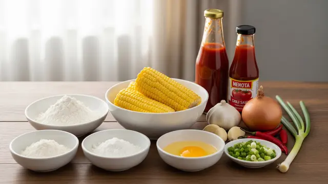 Bahan-Bahan Jagung Crispy Asam Manis
