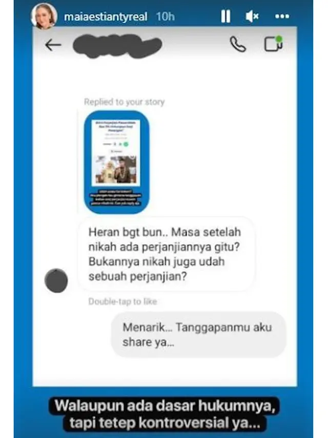 Postingan Maia Estianty soal perjanjian pasca nikah.