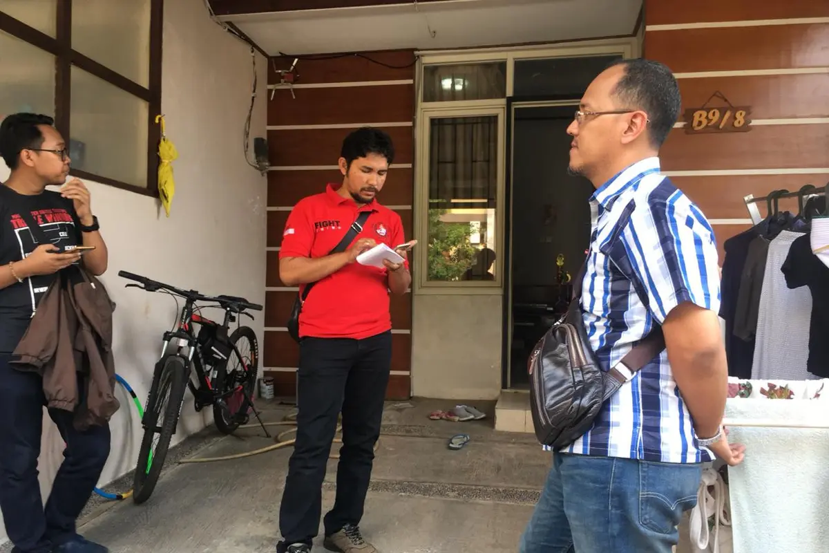 Suasana rumah Raditya, di Serpong Terace yang rumahnya dibobol maling pada Selasa (25/9/2018) siang.