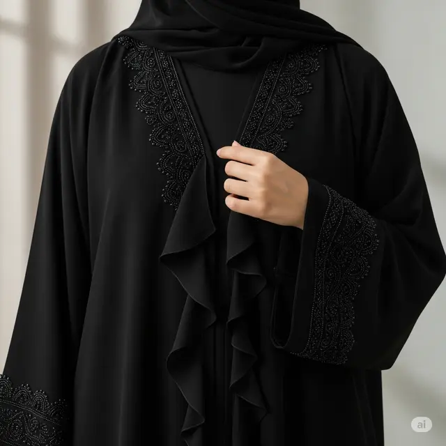 Inspirasi Model Baju Abaya Arab Terbaru Hitam Manik untuk Tampilan Elegan di 2025