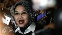 Sylviana Murni memenuhi panggilan Bareskrim di Gedung Ombudsman, Jakarta, Senin (30/1). (Liputan6.com/Faizal Fanani)