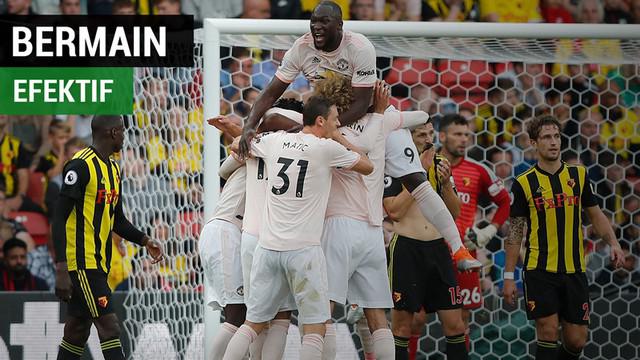 Berita video statistik yang memperlihatkan Manchester United bermain efektif saat menghadapi Watford dalam lanjutan Premier League 2018-2019, Sabtu (15/9/2018).