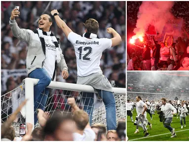 Kehadiran ribuan suporter nan fanatik Eintracht Frankfurt membuat West Ham United akhirnya tumbang dan tersingkir dari Liga Europa. Berikut potret teror dan sekaligus pesta pora fans Die Adler usai memastikan diri tampil di final.