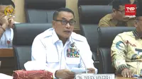 Plt. Direktur Jenderal Mineral dan Batubara (Minerba), Bambang Suswantono dalam Rapat Dengar Pendapat dengan Komisi VII DPR RI di Jakarta, Selasa lalu (26/3).