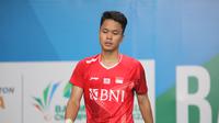 Tunggal putra Indonesia&nbsp;Anthony Sinisuka Ginting tersingkir dari Kejuaraan Asia 2022 setelah kalah dari&nbsp;Weng Hong Yang dari China di Muntinlupa Sports Complex, Manila, Filipina, Jumat (29/4) malam WIB. (foto: PBSI)