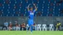 Pemain Filipina U-22, Banatao Otu Abang, melakukan selebrasi setelah mencetak gol ke gawang Timnas Indonesia U-22 pada laga Grup C SEA Games 2025 di 700th Anniversary Stadium, Senin (8/12/2025). (Bola.com/Bagaskara Lazuardi)