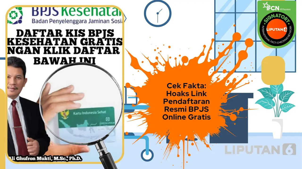 Cek fakta hoaks link pendaftaran BPJS online