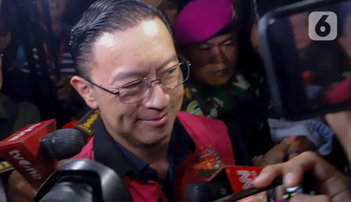 Kejagung Agung menetapkan Menteri Perdagangan periode 2015-2016, Thomas Trikasih Lembong (TTL) sebagai tersangka dugaan korupsi terkait impor gula di Kementerian Perdagangan (Kemendag). (Liputan6.com/Herman Zakharia)