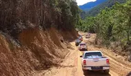 Jalan Trans Wamena-jayapura menghubungkan 8 kabupaten di Pegunungan Tengah Papua. (Liputan6.com/Katharina Janur)