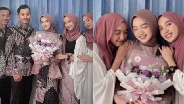 6 Potret Rizki Rizka Rizke, Gadis Kembar yang Viral Karena Dilamar Pria Kembar