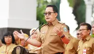 Penjabat (Pj) Gubernur Jawa Timur Gubernur Jatim, Adhy Karyono. (Dian Kurniawan/Liputan6.com)