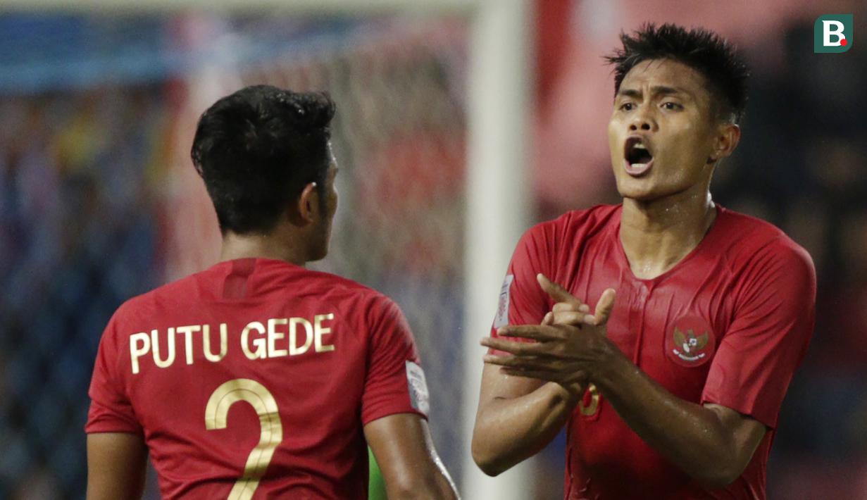 Fachruddin Aryanto. Bek tengah milik Madura United berusia 32 tahun ini tampil penuh 90 menit dan tampil lumayan menjadi tembok kukuh pertahanan Indonesia meski sempat keteteran beberapa kali. Ia hanya mendapat nilai 6,5. (Bola.com/M. Iqbal Ichsan)