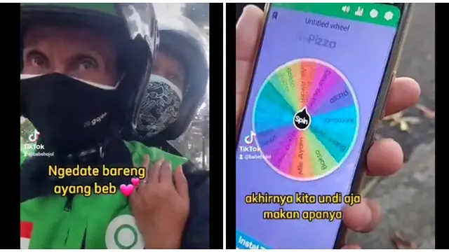 Viral Momen Romantis Driver Ojol Babeh Ary Kencan Bareng Istri, Bikin Iri Netizen