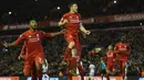 Liverpool terus berada pada performa positif, The Reds berhasil naik ke posisi enam usai menaklukan Swansea 1-0. (AFP Photo/Paul Ellis)